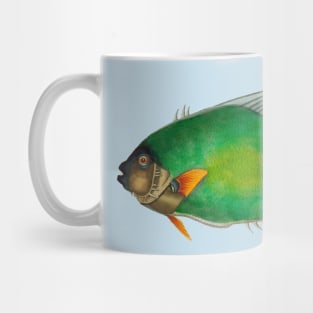 Orange and green tropical fish Mug